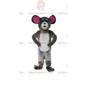 Kostým maskota šedé myši BIGGYMONKEY™, kostým hlodavce, kostým maskota krysy BIGGYMONKEY™ - Myš maskot - BiggyMonkey.com