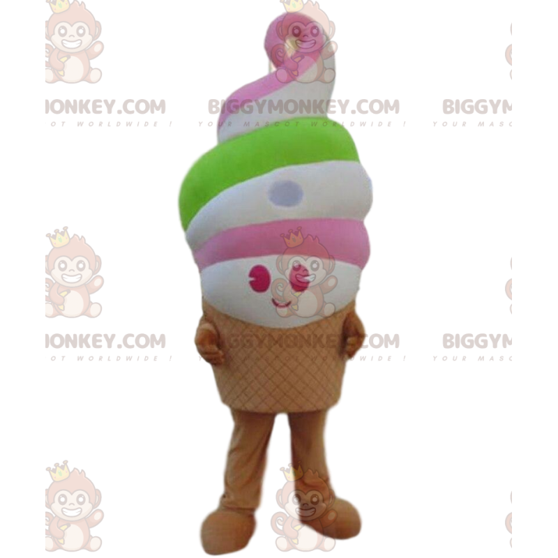 Gigantyczny kostium maskotki BIGGYMONKEY™, wafelek z lodami Gigantyczny kostium maskotki BIGGYMONKEY™, wafelek z lodami