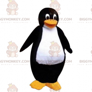 BIGGYMONKEY™ maskotti asu iso mustavalkoinen pingviini
