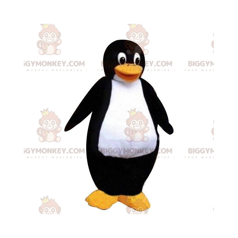Traje de mascote BIGGYMONKEY™ grande pinguim preto e branco, traje de pinguim - Mascotes de peixe - BiggyMonkey.com