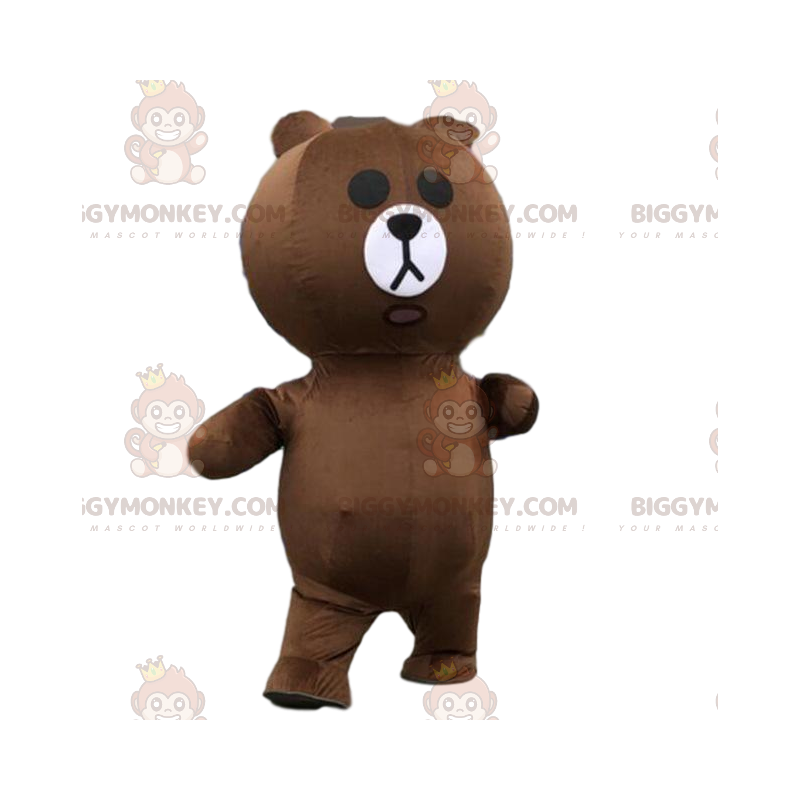 Costume de mascotte BIGGYMONKEY™ d'ours gonflable, costume de Costume de mascotte BIGGYMONKEY™ d'ours gonflable, costume de
