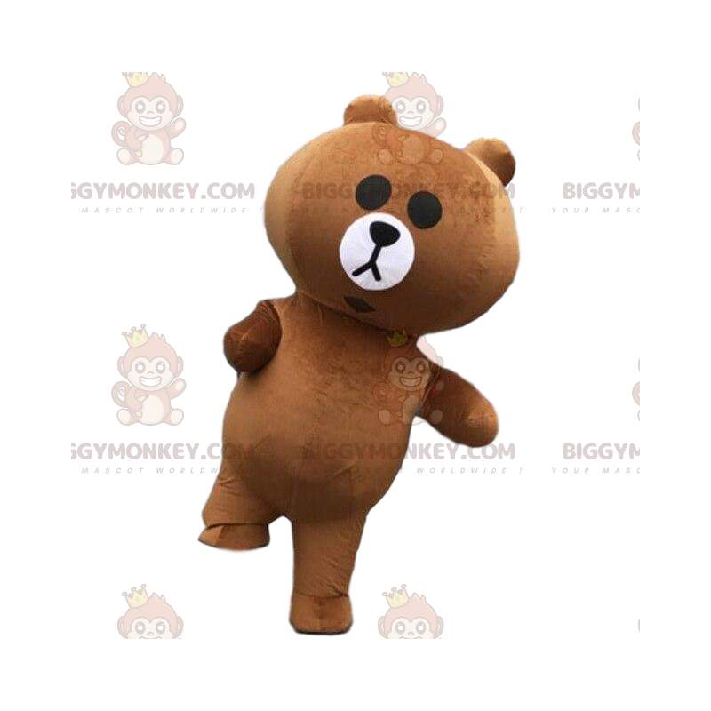 Disfraz de mascota de oso inflable BIGGYMONKEY™, disfraz de oso de peluche inflable - Mascota oso - BiggyMonkey.com