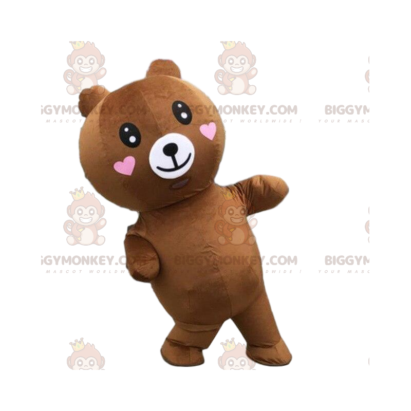 Costume de mascotte BIGGYMONKEY™ de nounours gonflable avec des Costume de mascotte BIGGYMONKEY™ de nounours gonflable avec des