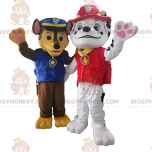 BIGGYMONKEY™s police dog and fireman dalmatian mascot -