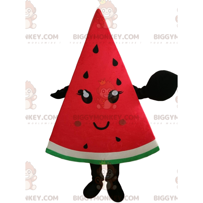Obří kostým vodního melounu BIGGYMONKEY™ maskot, kostým vodního Obří kostým vodního melounu BIGGYMONKEY™ maskot, kostým vodního