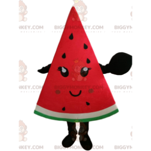 Giant watermelon slice BIGGYMONKEY™ mascot costume, watermelon