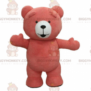 Rosa Teddy BIGGYMONKEY™ Maskottchen-Kostüm, Rosa