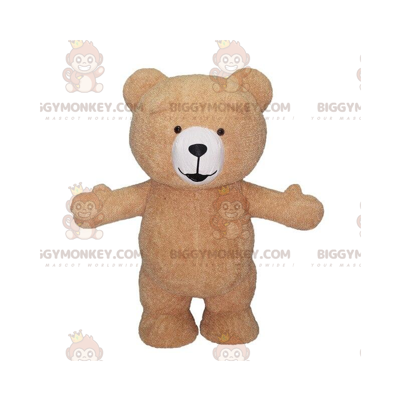 Disfraz de mascota Yellow Teddy BIGGYMONKEY™, disfraz inflable Disfraz de mascota Yellow Teddy BIGGYMONKEY™, disfraz inflable