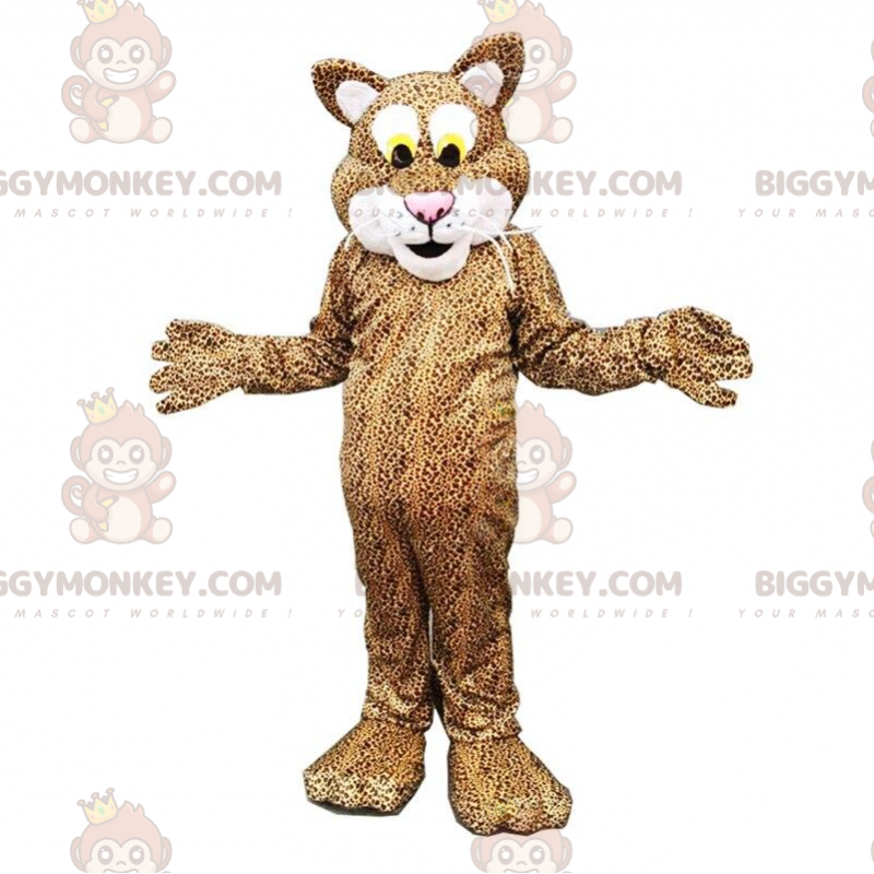 Luipaard BIGGYMONKEY™ mascottekostuum, panterkostuum, pluche Luipaard BIGGYMONKEY™ mascottekostuum, panterkostuum, pluche