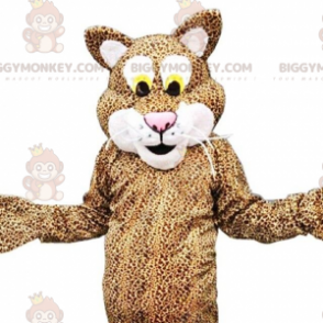 Kostým maskota leoparda BIGGYMONKEY™, kostým pantera, plyšová