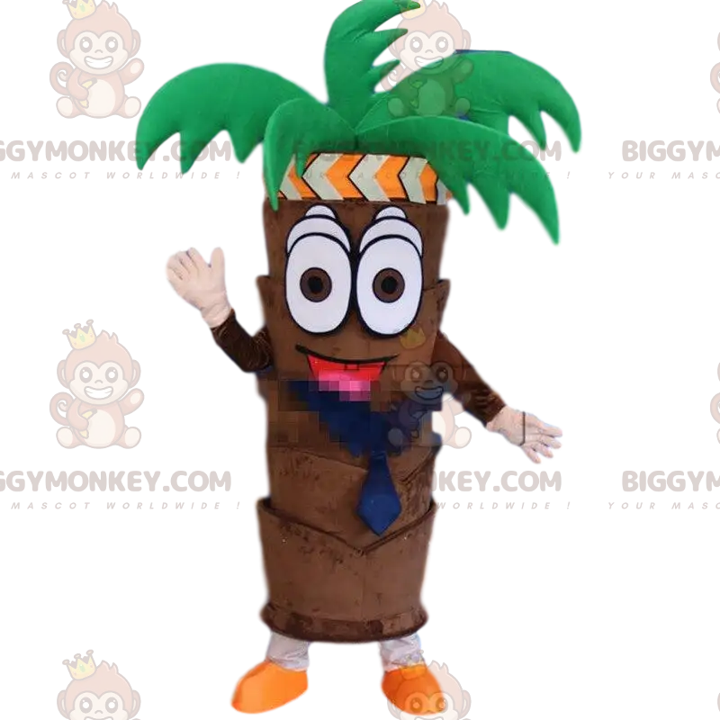 Jättekokosnötsträd BIGGYMONKEY™ maskotdräkt, palmdräkt Jättekokosnötsträd BIGGYMONKEY™ maskotdräkt, palmdräkt
