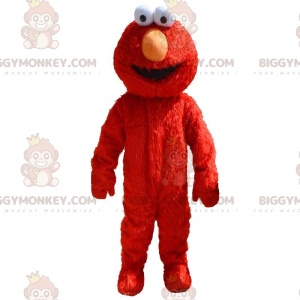 Costume de mascotte BIGGYMONKEY™ d'Elmo, personnage rouge des