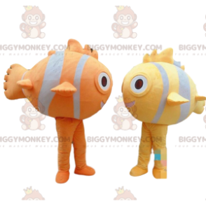 Maskotka kolorowa ryba BIGGYMONKEY™, żółta ryba, pomarańczowa ryba - Rybie Maskotki - BIGGYMONKEY_09150 - BiggyMonkey.com