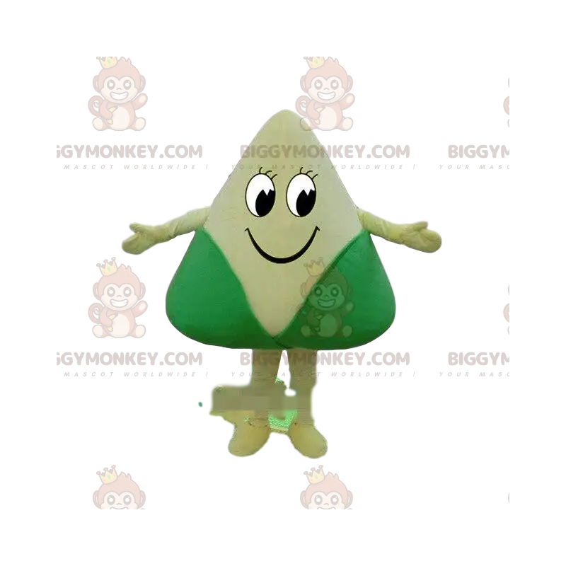 Traje de mascote Zongzi BIGGYMONKEY™, refeição tradicional Traje de mascote Zongzi BIGGYMONKEY™, refeição tradicional