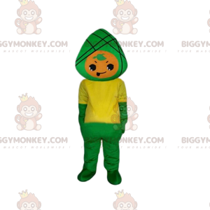 Green and Yellow Character BIGGYMONKEY™ Mascot Costume, Green