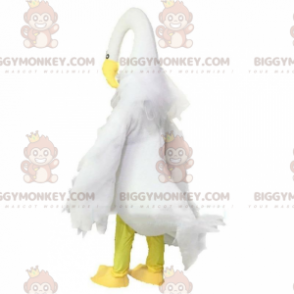  Costume da mascotte Swan BIGGYMONKEY™, costume da uccello, grande uccello bianco - Mascotte del cigno - BiggyMonkey.com