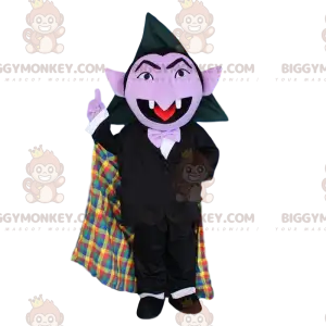 Στολή μασκότ Vampire BIGGYMONKEY™, στολή Δράκουλα, φανταχτερό