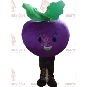 Beet BIGGYMONKEY™ Mascot Costume, Turnip Costume, Purple
