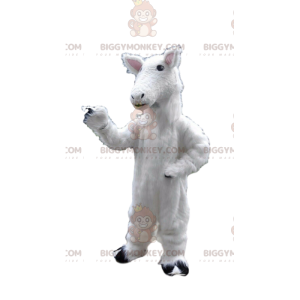 Ewe BIGGYMONKEY™ mascottekostuum, lamskostuum, wit paard