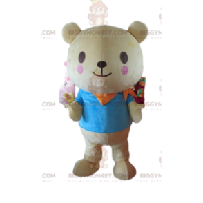 Bjørn BIGGYMONKEY™ maskot kostume, bamse kostume, kæmpe bamse - Bjørn maskot - BIGGYMONKEY_09182 - BiggyMonkey.com
