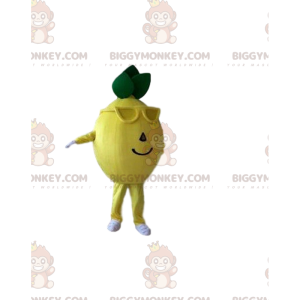 Costume de mascotte BIGGYMONKEY™ de citron jaune, costume