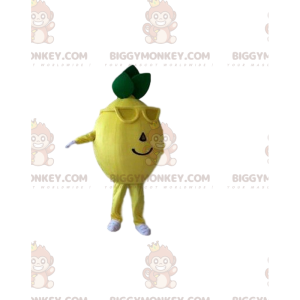 Lemon BIGGYMONKEY™ maskotkostume, citruskostume, frugtkostume -