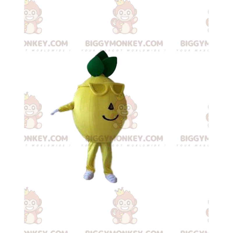 Lemon BIGGYMONKEY™ Maskottchenkostüm, Zitruskostüm, Obstkostüm