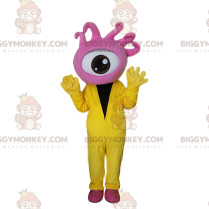 Giant Pink Eye BIGGYMONKEY™ Mascot Costume, Cyclops Costume -