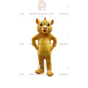 BIGGYMONKEY™ maskotkostume af Simba, berømt løve fra