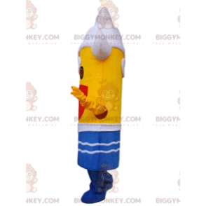 Gigantisch ijs BIGGYMONKEY™ mascottekostuum, geel ijsstokkostuum - Mascotte van voedsel - BIGGYMONKEY_09206 - BiggyMonkey.com
