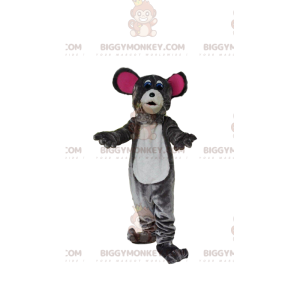 Disfraz de mascota de ratón gris BIGGYMONKEY™ Tamaño L (175-180 CM)