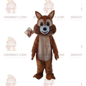 Brown squirrel BIGGYMONKEY™ mascot costume, woodland costume