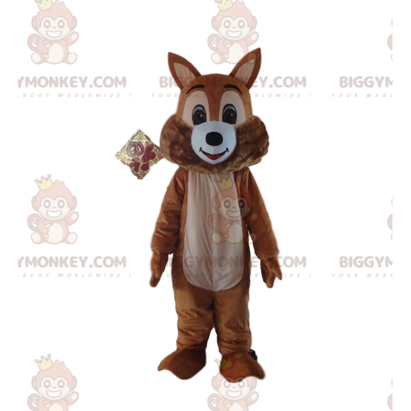 Bruine eekhoorn BIGGYMONKEY™ mascottekostuum, boskostuum Bruine eekhoorn BIGGYMONKEY™ mascottekostuum, boskostuum