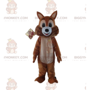 Traje de mascota de ardilla marrón BIGGYMONKEY™, traje de