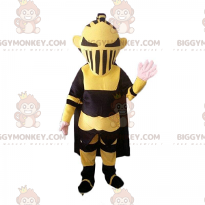 Μαύρο και κίτρινο ρομπότ BIGGYMONKEY™ μασκότ στολή Darth Vader