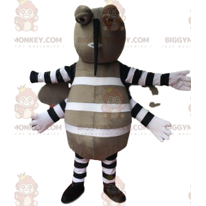 BIGGYMONKEY™ maskot kostume grå myg flyvende insekt kostume