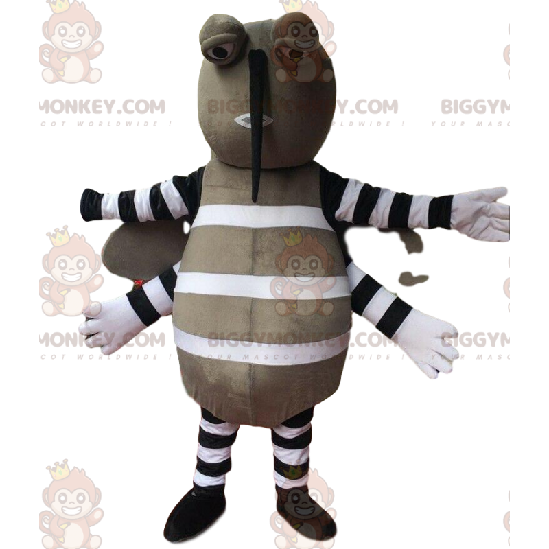 BIGGYMONKEY™ Costume da mascotte Zanzara grigia Costume da BIGGYMONKEY™ Costume da mascotte Zanzara grigia Costume da