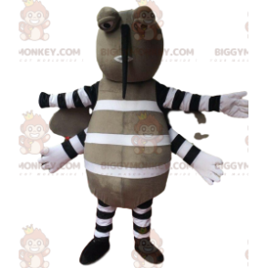 BIGGYMONKEY™ Maskotdräkt Grå Mygga Flygande Insektsdräkt Pest - Insektmaskot - BIGGYMONKEY_09225 - BiggyMonkey.com