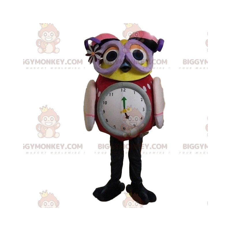 Costume de mascotte BIGGYMONKEY™ de hibou avec une grande Costume de mascotte BIGGYMONKEY™ de hibou avec une grande