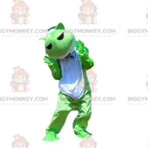 BIGGYMONKEY™ maskotkostyme grønn og hvit frosk, paddekostyme - Froskemasker - BIGGYMONKEY_09235 - BiggyMonkey.com