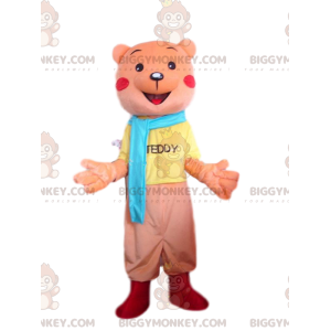 Disfraz de mascota osito naranja BIGGYMONKEY™, disfraz de oso