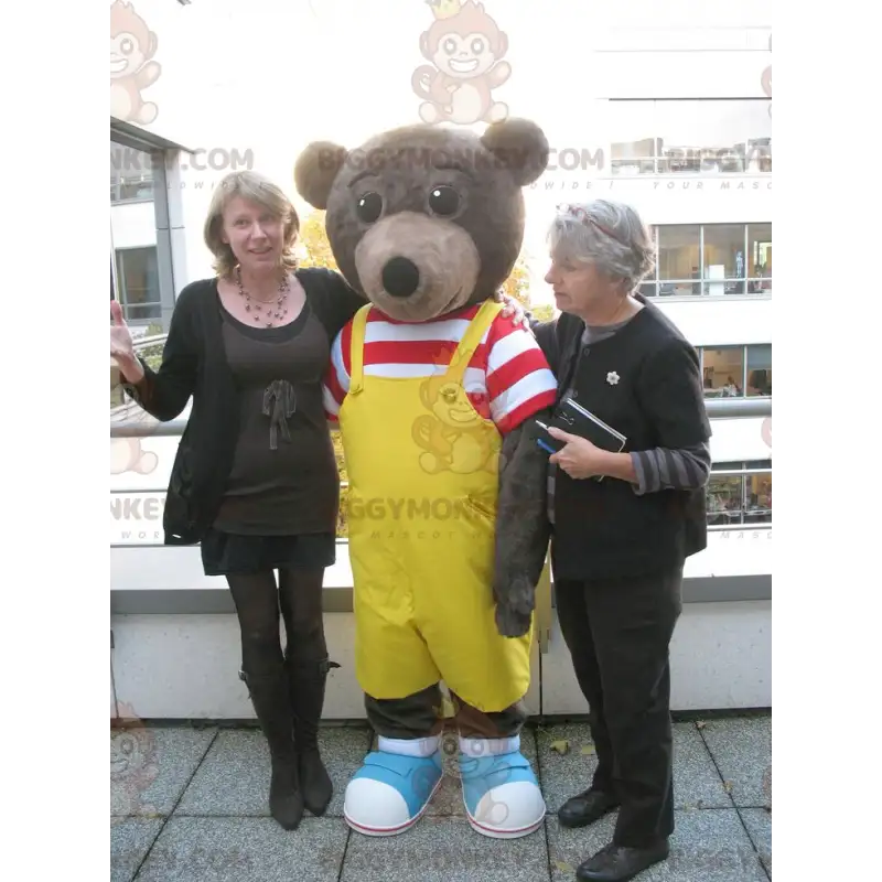 Lille brun bjørn Berømte bjørnemaskotkostume BIGGYMONKEY™ - Lille brun bjørn Berømte bjørnemaskotkostume BIGGYMONKEY™ -