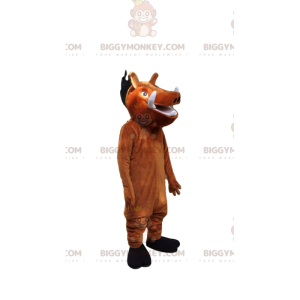BIGGYMONKEY™ mascot costume of Pumbaa, the famous warthog from