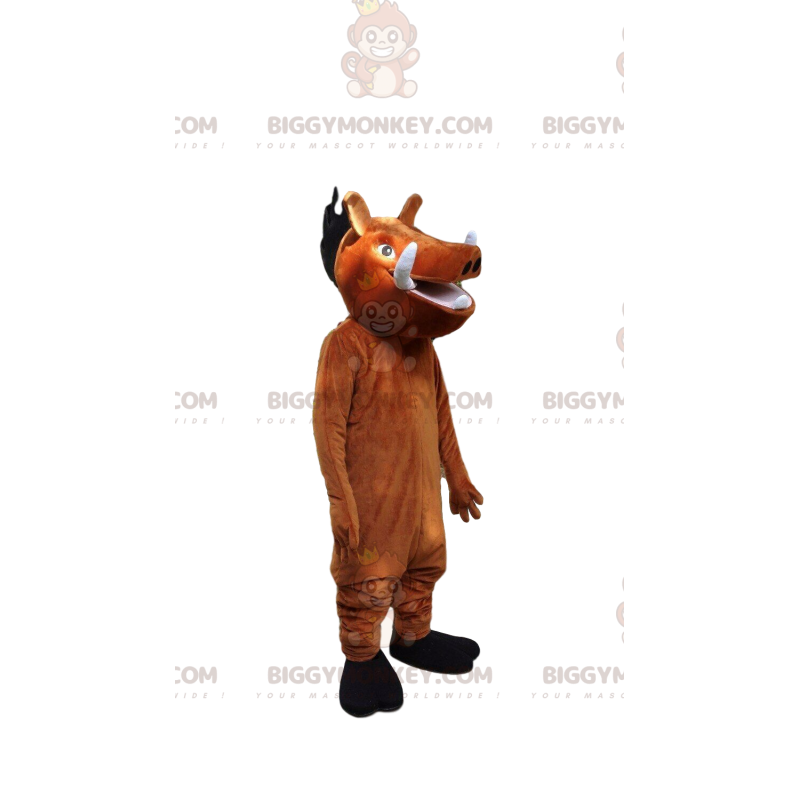 BIGGYMONKEY™ mascot costume of Pumbaa, the famous warthog from