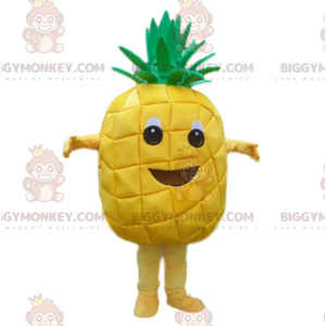 BIGGYMONKEY™ costume mascotte gigante giallo ananas, costume