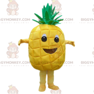 Fantasia de mascote de abacaxi amarelo gigante BIGGYMONKEY™