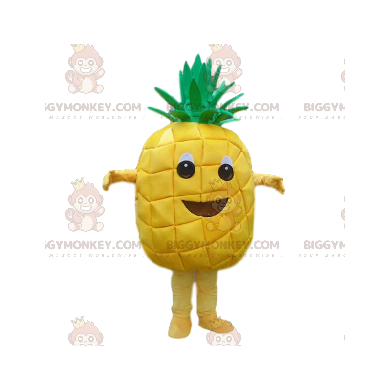 BIGGYMONKEY™ giant yellow pineapple mascot costume, pineapple