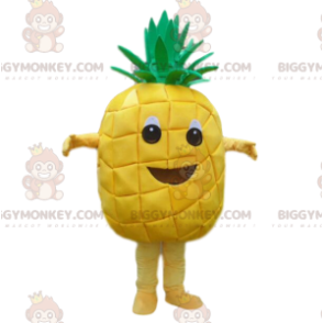 Kostým maskota BIGGYMONKEY™ obřího žlutého ananasu, kostým ananasu, exotické ovoce - Ovocný maskot - BiggyMonkey.com