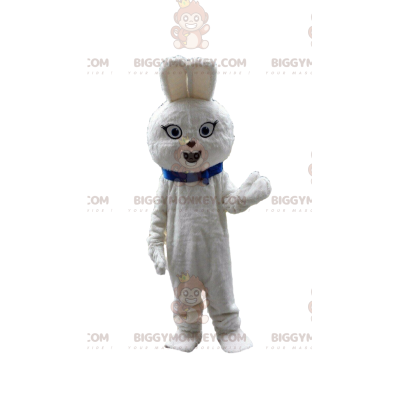 Fantasia de mascote de coelho branco BIGGYMONKEY™, fantasia de