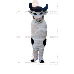 Hvit og svart ku BIGGYMONKEY™ maskotkostyme, kuskinnskostyme - Kumaskot - BIGGYMONKEY_09252 - BiggyMonkey.com